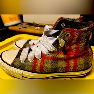 Converse Woolrich Winter Plaid High Tops